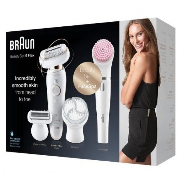Набор для эпиляции и ухода за кожей Braun Silk-epil 9 Flex Beauty Set SES 9100