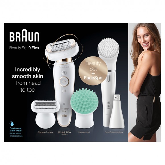 Набор для эпиляции и ухода за кожей Braun Silk-epil 9 Flex Beauty Set SES 9300
