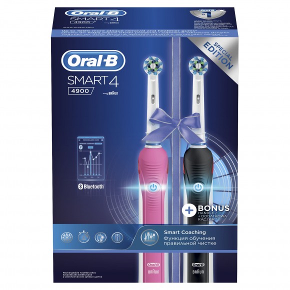 Набор электрических зубных щеток Oral-B Smart 4 4900 D601.525.3H (2 шт)