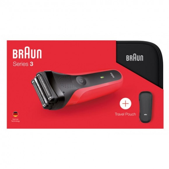 Электробритва Braun Series 3 300ts Red + футляр + несессер