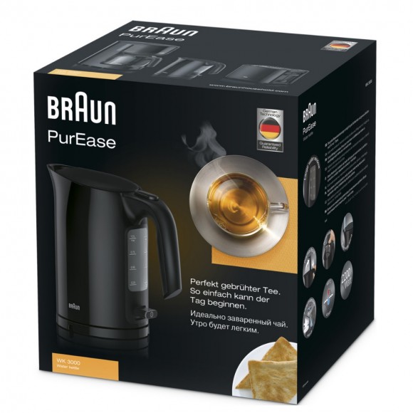 Чайник Braun PurEase WK3000 черный