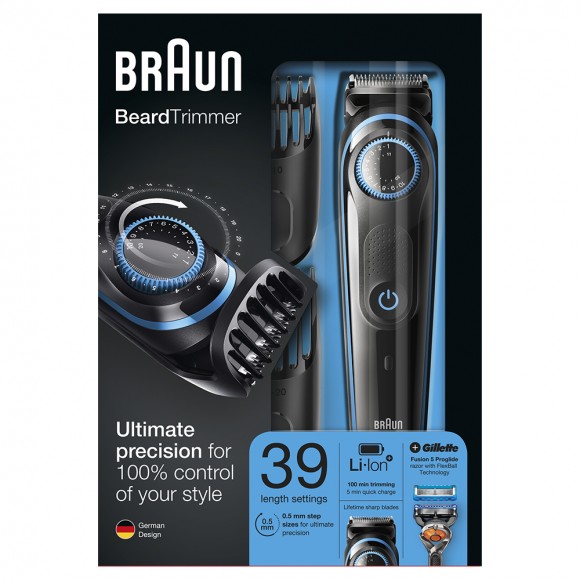 Триммер для бороды Braun BT5040 + Бритва Gillette