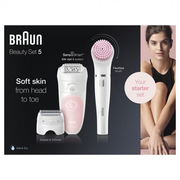 Набор для эпиляции и ухода за кожей Braun Silk-epil 5 Beauty Set SES 5-885