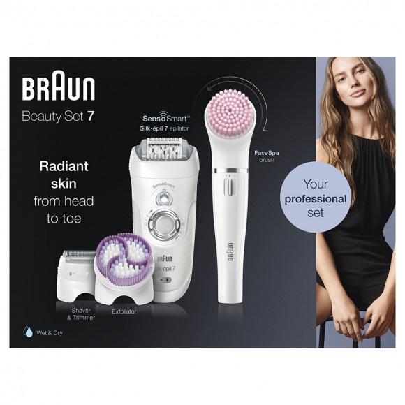 Набор для эпиляции и ухода за кожей Braun Silk-epil 7 Beauty Set SES 7-885