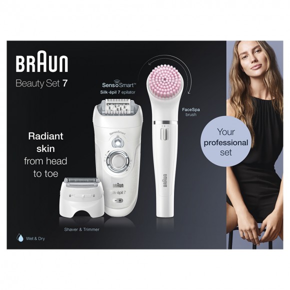 Набор для эпиляции и ухода за кожей Braun Silk-epil 7 Beauty Set SES 7-875