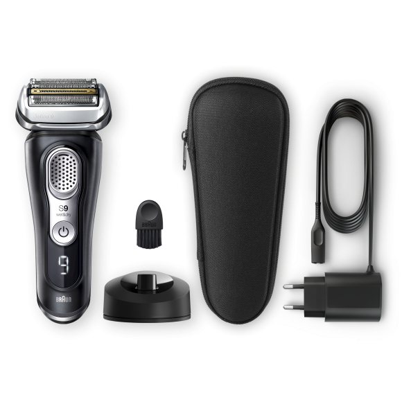 Электробритва Braun Series 9 9340s с зарядной станцией и тканевым футляром