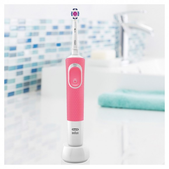 Электрическая зубная щетка Oral-B Vitality 3D White D100.413.1 Pink 