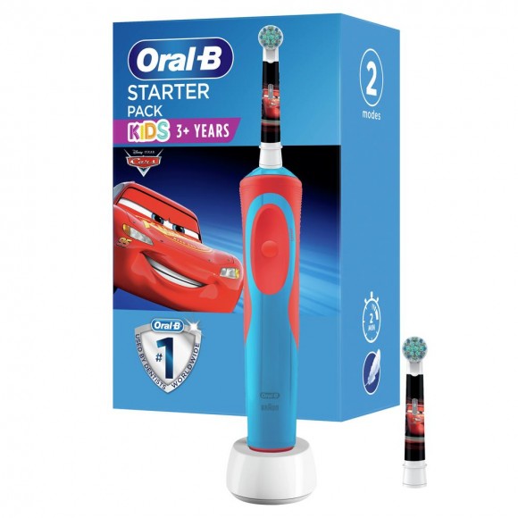 Электрическая зубная щетка ORAL-B Vitality Kids D12.523.1K Cars