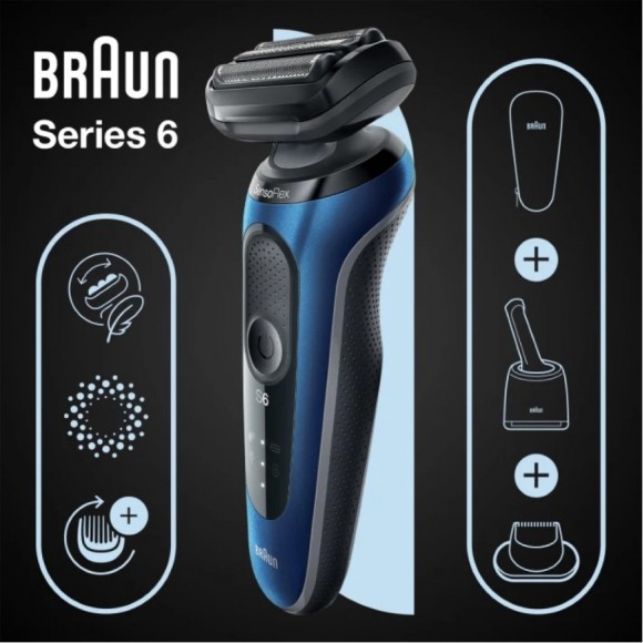 Электробритва Braun Series 6 61-B7200cc Blue