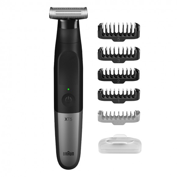 Триммер электрический Braun OneTool XT5100 черный/серебристый + Эпилятор Braun S5 SE 5-505P с насадками White Purple
