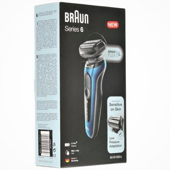 Электрическая бритва Braun S6 61-B1000s Black/Blue