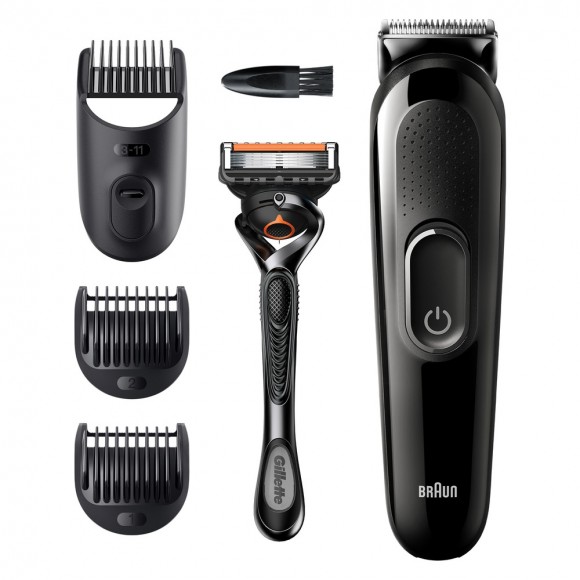 Триммер универсальный Braun SK3300, 4-в-1 + Бритва Gillette