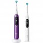 Электрическая зубная щетка Oral-B iO 8 Duo White Alabaster, Violet Ametrine