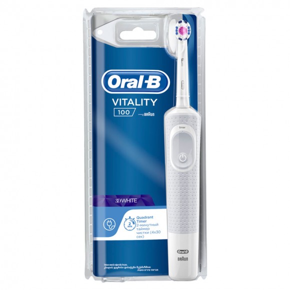 Электрическая зубная щетка Oral-B Vitality 3D White White D100.413.1