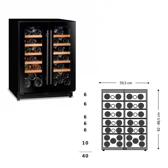 Холодильник винный Climadiff CBU40D1B