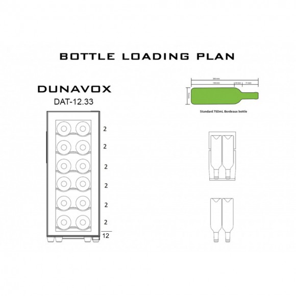 Винный шкаф Dunavox DAT-12.33C