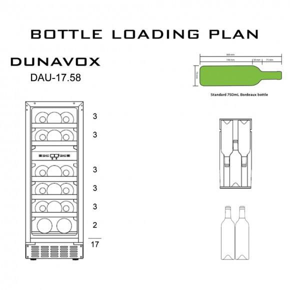 Винный шкаф Dunavox DAU-17.58DSS