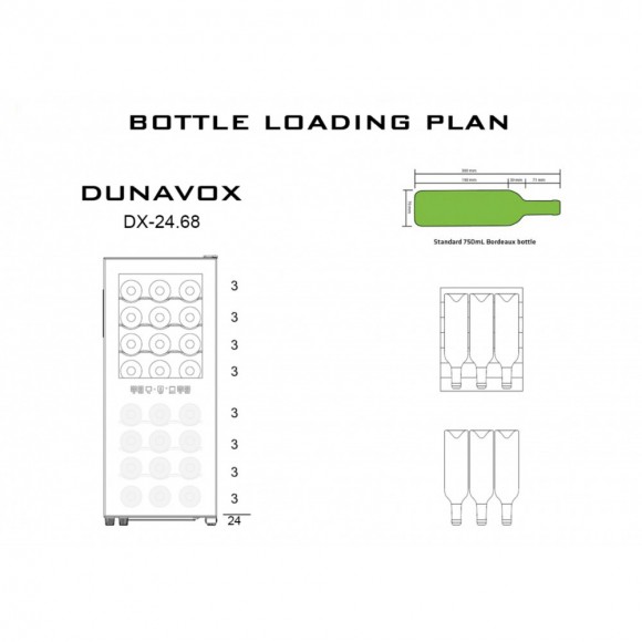 Винный шкаф Dunavox DX-24.68DSC