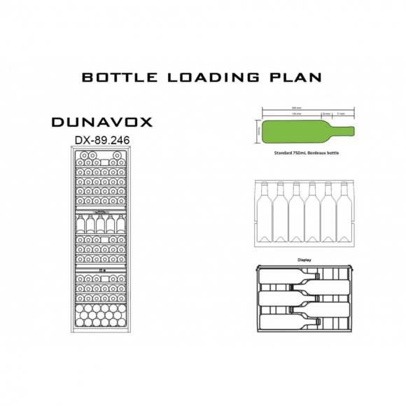 Винный шкаф Dunavox DX-89.246TB