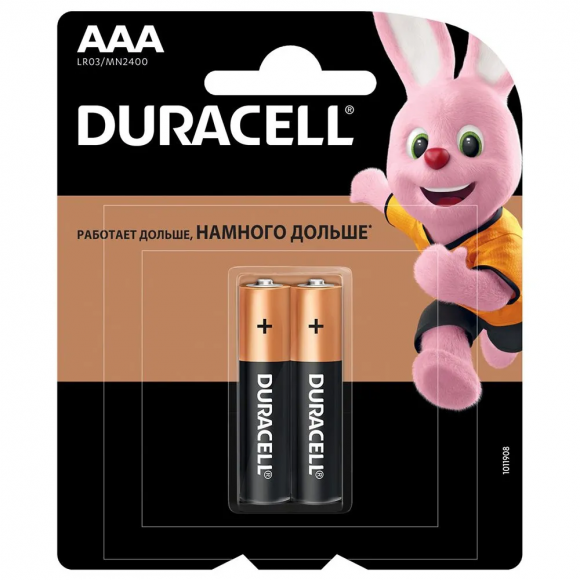 Набор батареек Duracell Simply AAA (LR03) Mega Pack (5х20), 100 шт