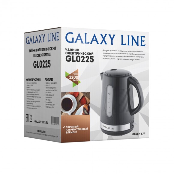 Чайник электрический GALAXY LINE GL0225 ЧЕРНЫЙ