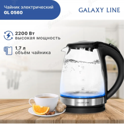 Чайник GALAXY LINE GL0560 черный