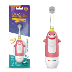 Детская электрическая зубная щетка MEGA TEN Kids Sonic Акуленок