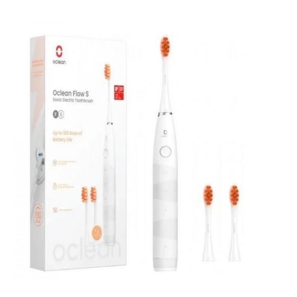 Электрическая зубная щетка Oclean Flow Set белая