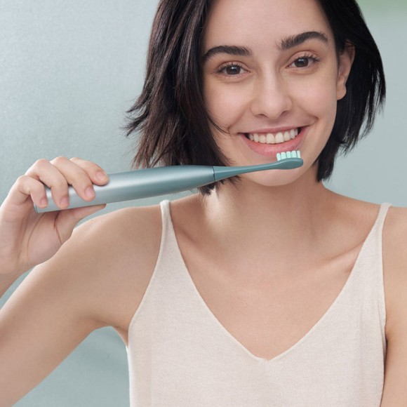 Электрическая зубная щетка Oclean X Pro зеленая
