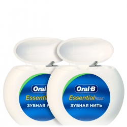 Зубная нить ORAL-B Essential floss мятная 50м (2 шт.)