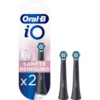 Насадки для зубной щетки Oral-B iO Sanfte Reinigung (Gentle Care), 2 шт, черные