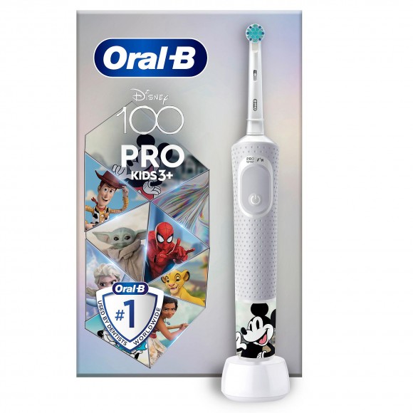 Детская электрическая зубная щетка Oral-B Vitality Kids Cars Disney 100 лет Special Edition D100.413.2K (EB10S)