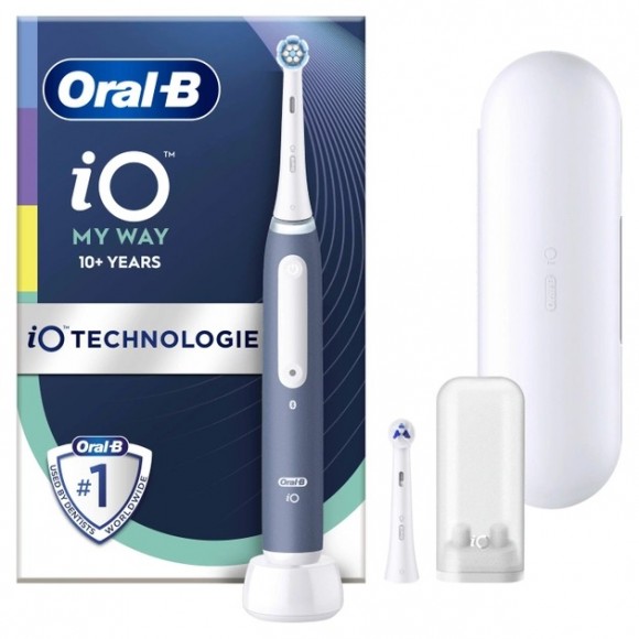 Электрическая зубная щетка Oral-B iO 4 My Way Ocean Blue + Extra Brush