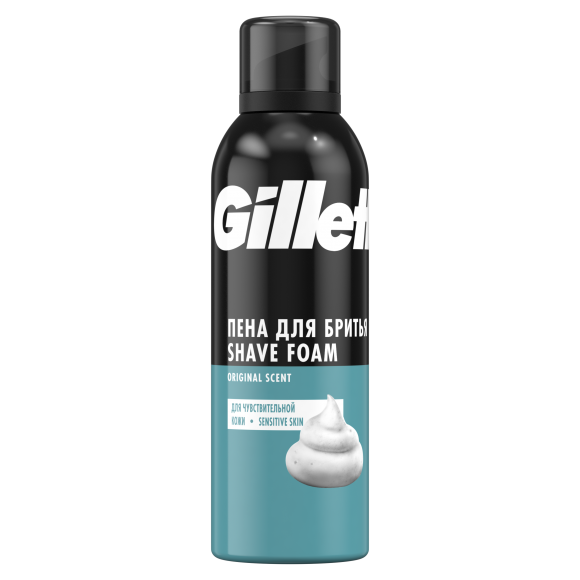 Пена для бритья Gillette Classic Sensitive Skin, 200 мл, 2шт