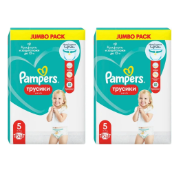 Подгузники-трусики Pampers Pants для мальчиков и девочек Junior (12-17кг) Джамбо, 42+42 (84 шт)