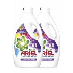Гель для стирки Ariel Color Удаление пятен 2.6 л, 2 шт.