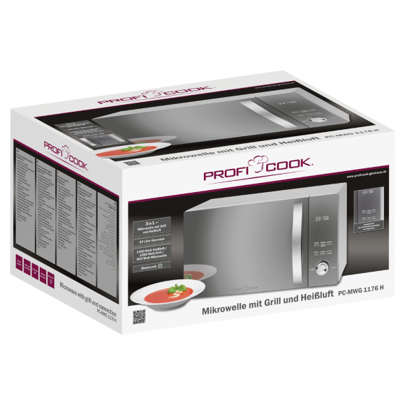 Микроволновая печь Profi Cook PC-MWG 1176 silber