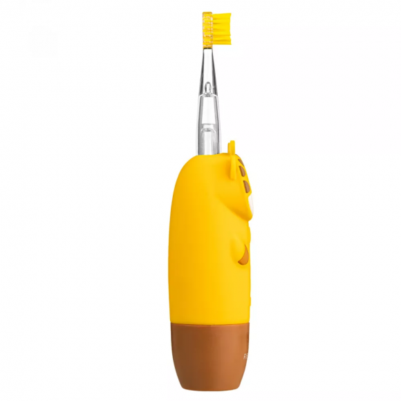 Детская электрическая звуковая зубная щетка Revyline RL025 желтая