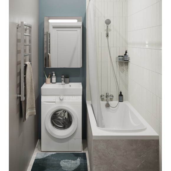 Раковина Santek Клио 60х51 с кронштейнами и сифоном 1WH501784