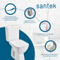 Унитаз-компакт Santek Нео Лайт с диагональным выпуском, стандарт, softclose, slim, 1WH302471