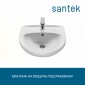 Раковина Santek Канны 50 отверстие под смеситель 1WH110243