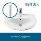 Раковина Santek Бриз 60 отверстие под смеситель 1WH110466 