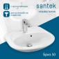 Раковина Santek Бриз 50 отверстие под смеситель 1WH110451