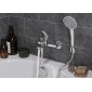 Смеситель Santek Кант для ванны-душа длинный излив, с аксессуарами, хром WH5A12002C001