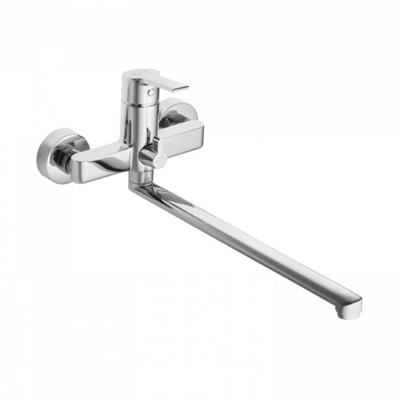 Смеситель Santek Найра для ванны с душем, длинный излив, хром WH5A12001C001
