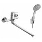 Смеситель Santek Венга для ванны с душем, длинный излив, хром WH5A12003C001