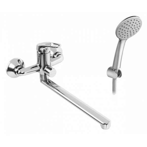 Смеситель Santek Баус для ванны с душем, однорычажный, длинный излив, WH5A12010C001