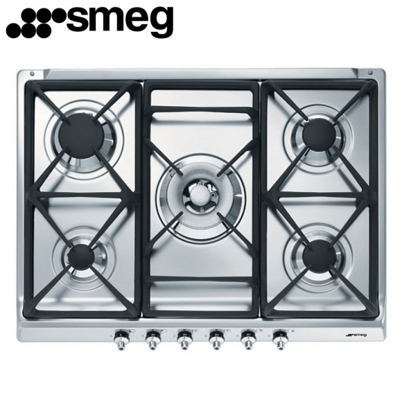 Варочная панель газовая SMEG SE70SGH-5 нержавеющая сталь