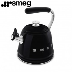 Чайник для плиты SMEG CKLW2001BL со свистком черный