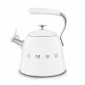 Чайник для плиты SMEG CKLW2001WH со свистком, белый, 2,3л